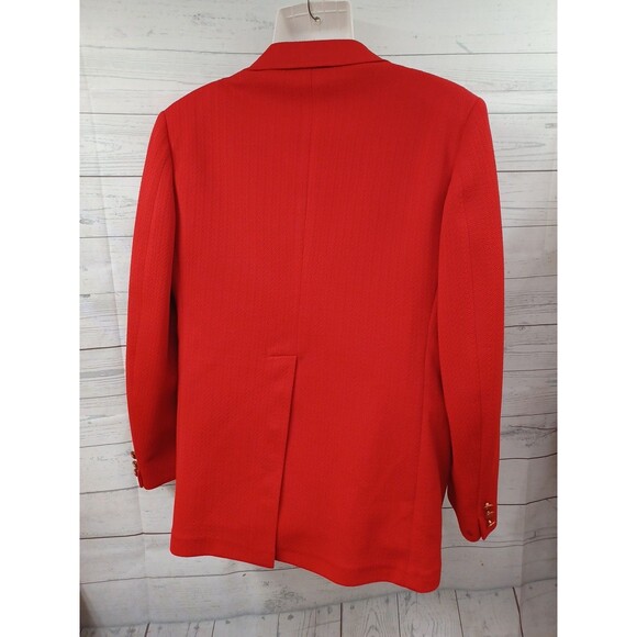 Vtg McGregor Mens Red Blazer Sz 40S Disabled American Veterans Sport Coat - Picture 5 of 7
